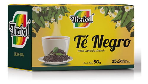 [THER-22-NEGRO-25-F] Therbal Te Negro 25sobres