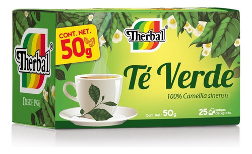 [THER-22-VER-25-F] Therbal Te Verde 25 Sobres