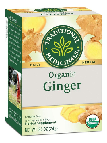 [TRAME-22-JENG-16S] Traditional Medicinals Ginger 16bags