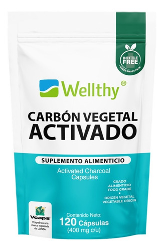 [WEL-21-CAVAC-120] Wellthy Carbon Vegetal Activado 120caps