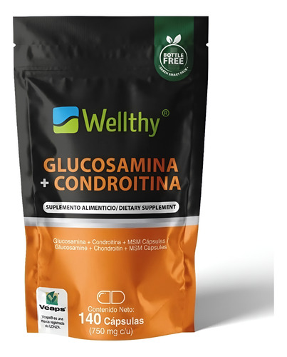 [WEL-21-GLCO140] Wellthy Glucosamina + Condroitina 140Caps