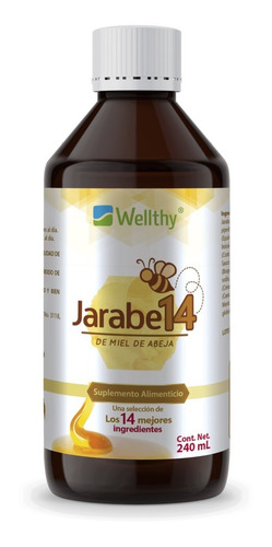 [WEL23J14-240] Wellthy Jarabe 14 De Miel De Abeja 240ml