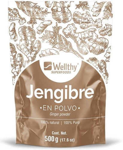 [WEL-20-JBRE-500] Wellthy Jengibre En Polvo 500g