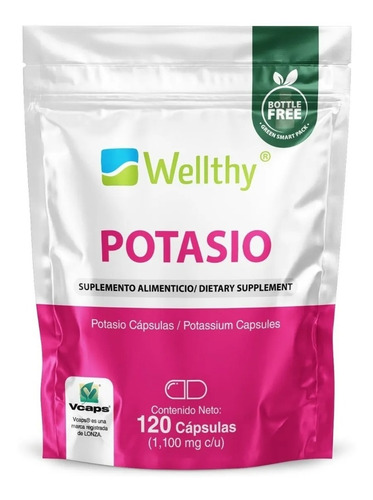 [WEL-21-POT120] Wellthy Potasio 120caps