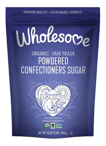 [WME-08-OPCS-454] Wholesome Organic Powdered Confectioners Sugar 454g