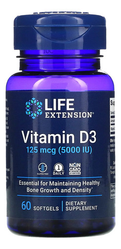 [LIEXVITD360] Life Extension Vitamin D3 5000 60softg
