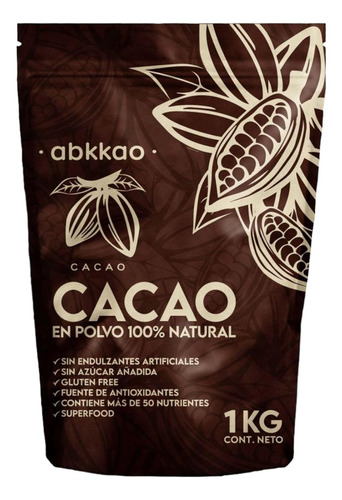 [ABKCAC1000] Abkkao Cacao en polvo 1kg