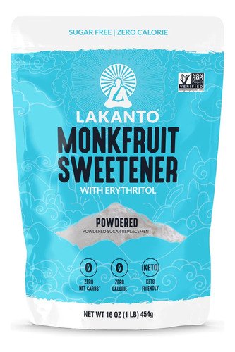 [LKPOWMOSW454] Lakanto Powdered Monkfruit Sweetener 454g