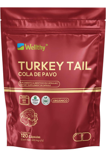 [WELCOPA120] Wellthy Cola de Pavo 120cap