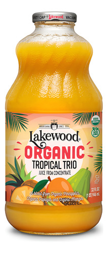 [LAWOOTRTJ946] Lakewood Organic Tropical trio juice 946ml