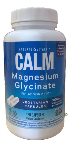 [NATVITCAMAGL120] Natural Vitality Calm Magnesium Glycinate 120caps