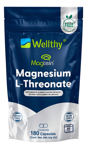 [WELMAGLT180] Wellthy Magnesio L-threonate 180caps