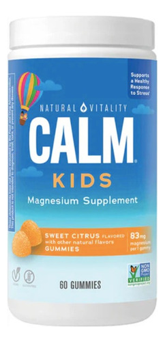 [NATVCAKISC60] Natural Vitality Calm Kids Sweet Citrus 60gumies