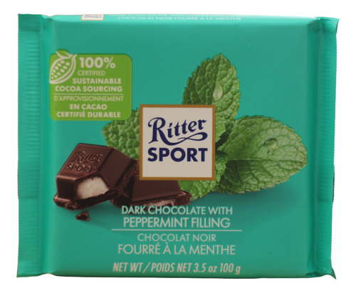 [RISPCHPEM100] Ritter Sport Chocolate Peppermint 100g