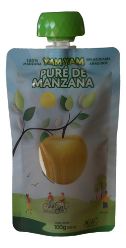 [YYPM100PK12] Yam Yam Pure de manzana 100g 12Pack