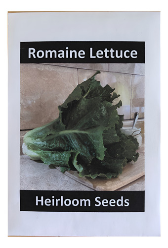 [HSROMLET250] Heirloom seeds Romaine Lettuce 250seeds