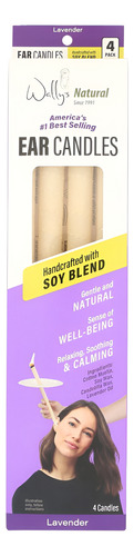 [WALECSL4] Wally Ear candles soy lavender 4pzs