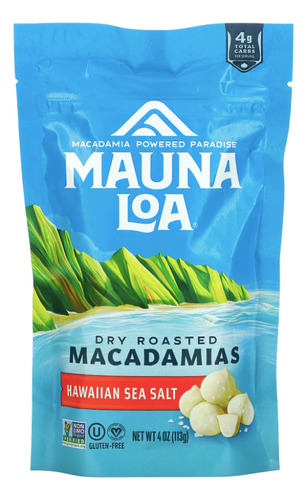 [MLDRMHSS113] Mauna Loa Dry roasted Macadamias Hawaian sea salt 113g