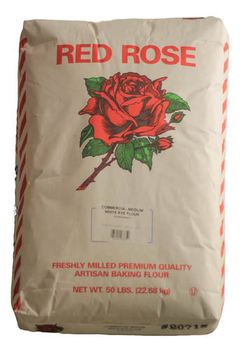 [RRMWHRF22680] Red Rose medium white rye flour 22.68kgs