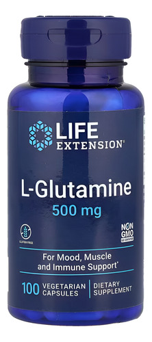 [LELG100] Life Extension L-Glutamine 500mg 100caps