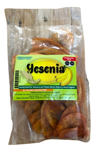 [YPMENCF125] Yesenia Platano Macho Enchilado Frito En Tiras 125g
